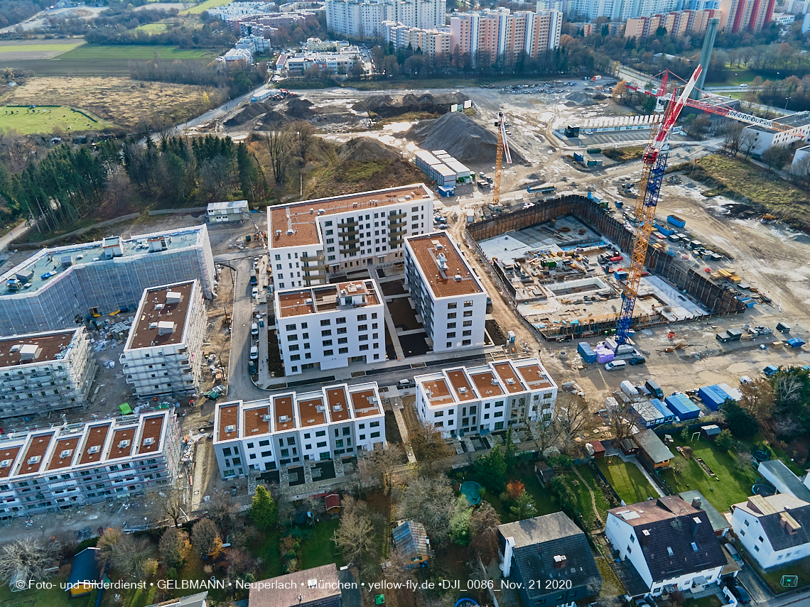 21.11.2020 - Piederstrorfer Gelände und Alexisquartier in Neuperlach in München